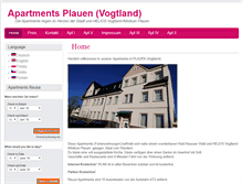 Tablet Screenshot of ferienwohnung-plauen.com